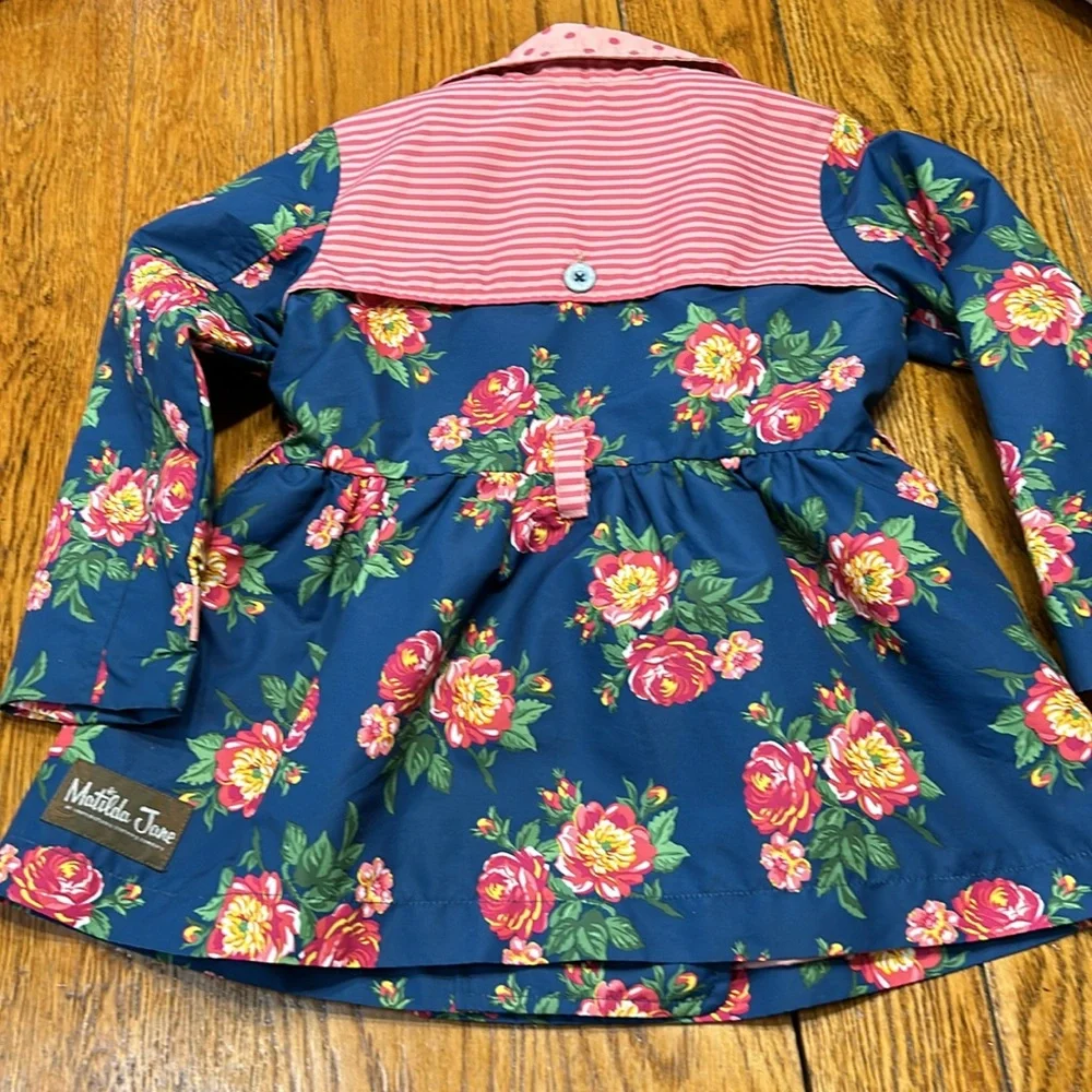 Matilda Jane raincoat. Size 4. Brilliant Daydream Down Came the Raincoat style